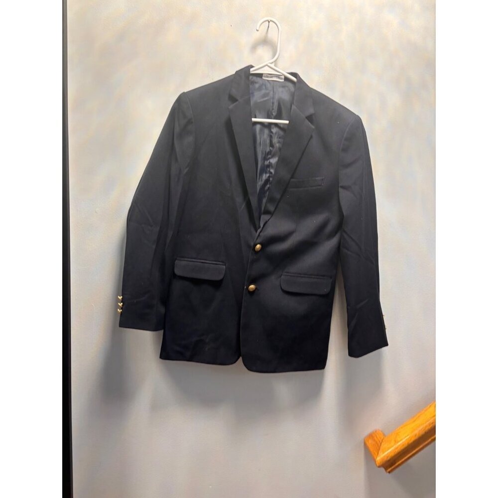 iPod Boys Navy Blazer‎ Gold Button School Uniform Dress Jacket